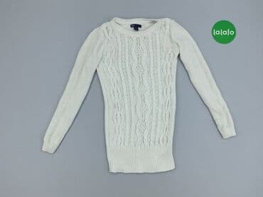 biala koszulka basic: Sweterek, Gap, 8 lat, 122-128 cm, stan - Dobry — 2