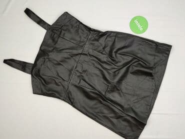 czarna sukienka ze srebrnymi wstawkami: Reiss, Sukienka damska, 2XL — 2