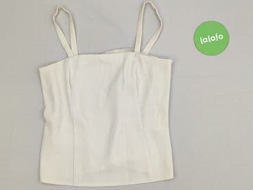 biała sukienki dopasowana: Top damski, rozmiar S — 3