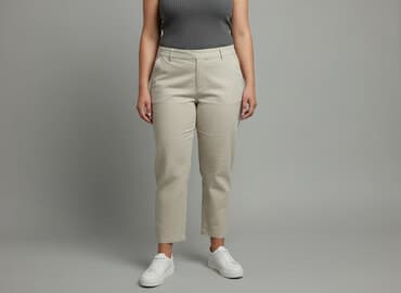 spódnico spodnie lniane: Spodnie materiałowe damskie, rozmiar XL — 1