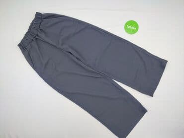 szare szerokie jeansy: Spodnie materiałowe damskie, rozmiar S — 2