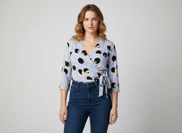 bluzki z wiązaniem pod szyją z wiskozy: Ellos, Bluzka damska, rozmiar 3XL — 7