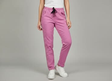 jaka bluzka do różowych spodni: Women`s trousers, size S — 1