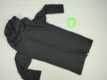 czarna sukienka dzianinowa z golfem: Sukienka damska, rozmiar M — 2