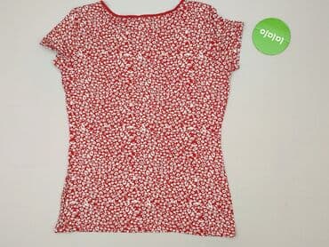 czerwona bluzka z dekoltem v: Футболка жіноча, розмір S — 3