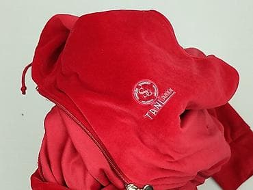 czerwona bluza pull bear: Bluza z kapturem damska, rozmiar XL — 5