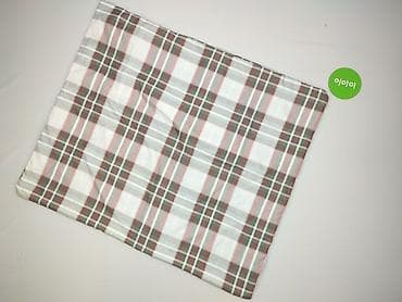 house dla dzieci: Koc/pled w kratę – unisex - Klasyczny wzór tartan: biel z akcentami — 3