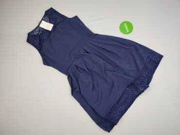 granatowa sukienka na wesele plus size: Sukienka damska, rozmiar M — 2