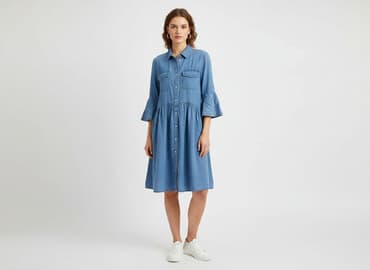 sukienki dżinsowe damskie duże rozmiary: ONLY, Sukienka damska, rozmiar S — 6