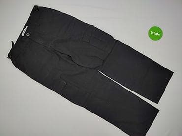 cargo: Męskie spodnie cargo T.N.T08 Jeans, kolor czarny, rozmiar W33. - — 2