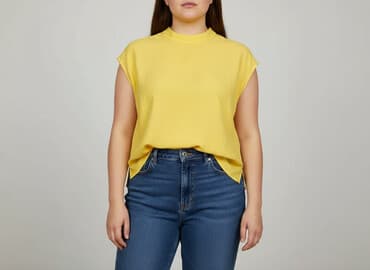 żółte bluzki z krótkim rękawem: Bluzka damska, rozmiar 2XL — 5