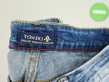 jeansy patchworkowe: Toxik3, Jeansy damskie, rozmiar M — 4