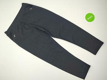 jeansy oversize: Material trousers for women, size 5XL — 3