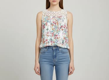 ażurowa bluzka sinsay: Bluzka damska, rozmiar XS — 6