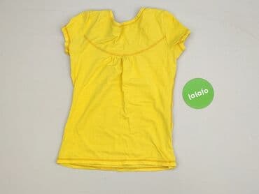 bluzki z marszczeniem po bokach: T-shirt damski, rozmiar M — 4