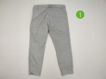 jeansy damskie podarte: H&M, Material trousers for women, size L (EU 40) — 3