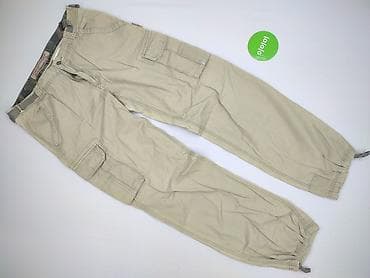 dnd denim development: Męskie spodnie cargo Smith’s, rozmiar L - Kolor: beżowy/khaki - Krój — 3