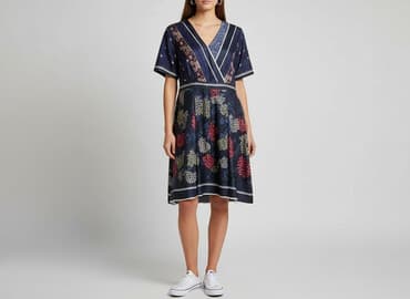 emoi sklep sukienki granat na wesele: Vila, Sukienka damska, rozmiar L — 7