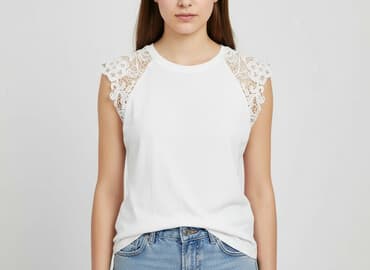 białe body hm: H&M, T-shirt damski, rozmiar XS — 6