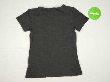 czarne t shirty damskie w serek: T-shirt damski, rozmiar M — 3