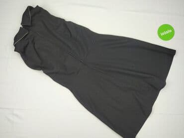 czarna sukienka ze srebrnymi wstawkami: Sukienka damska, S — 3