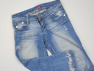 cropped jeans: Spodnie 3/4 damskie, rozmiar L — 1