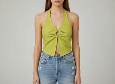 złoty top damski: Women`s top, size S — 1