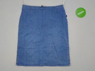 spódnice rozkloszowane midi z kieszeniami: Denim, Spódnica damska, 2XL — 3