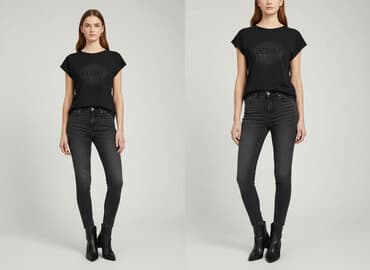 bluzki czarne mohito: Mohito, T-shirt damski, rozmiar XS — 6