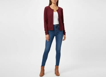 kurtki zimowe damskie c a: Sinsay, Kardigan damski, rozmiar S — 7