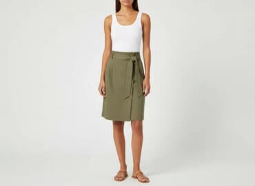 spódniczka khaki: H&M, Spódnica damska, rozmiar 2XS — 8