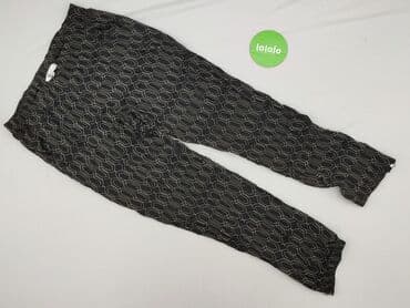 damskie legginsy wzór geometryczny: Spodnie materiałowe damskie, rozmiar L — 2