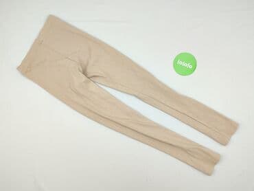 legginsy beżowe prążkowane: Legginsy Sportowe damskie, rozmiar S — 3