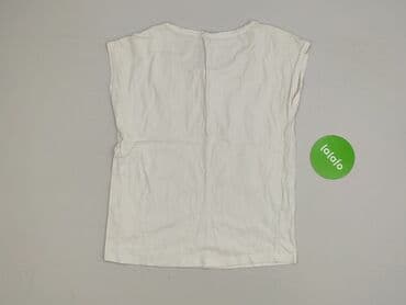 biały t shirt ze złotym nadrukiem: Reserved, T-shirt damski, rozmiar S — 3