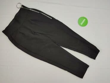 czarne spodnie z wysokim stanem reserved: Motivi, Spodnie materiałowe damskie, S — 2