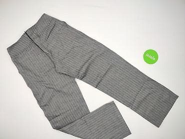 jeansy plus size: Spodnie materiałowe damskie, rozmiar L — 3