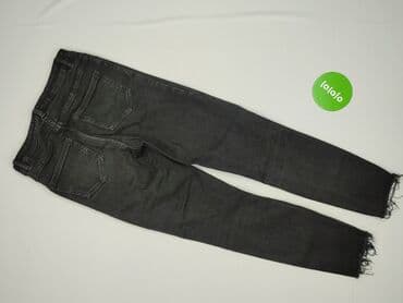 czarne jeansy damskie stylizacje: Jeansy damskie, rozmiar XS — 3