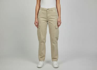 używane ubrania robocze: PULL&BEAR, Spodnie cargo damskie, rozmiar 2XS — 1