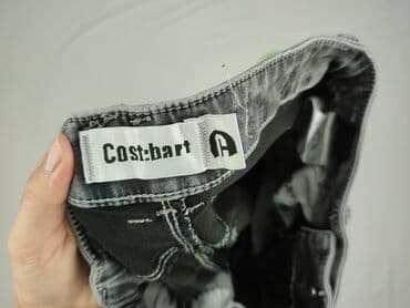 szare szerokie jeansy: Jeansy damskie, rozmiar S — 4