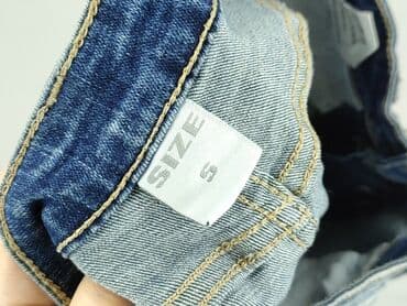 krótkie spodenki z wysokim stanem jeansowe: Szorty damskie, rozmiar S — 5