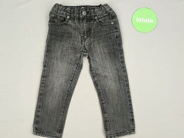 szerokie jeansy czarne: Jeans, 1.5-2 years, 92, condition - Perfect — 2