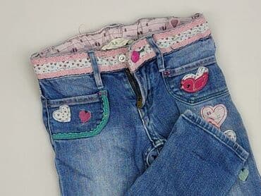 czarne rajstopy do bialej sukienki: Jeans, H&M, 3-4 years, 98/104, condition - Very good — 1