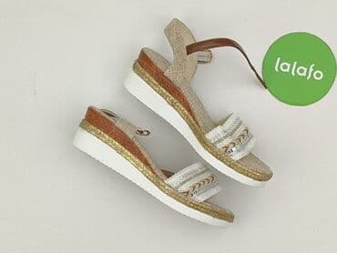 deichmann sandały srebrne: Sandały damskie, rozmiar 37 — 2