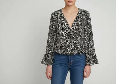 bluzki damskie dopasowane: Bluzka damska, rozmiar L — 6