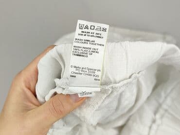 joggery lniane damskie: M&S Collection, Spodnie materiałowe damskie, rozmiar 2XL — 6