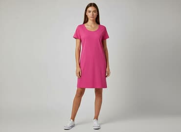 t shirty różowe damskie: Sukienka damska, rozmiar S — 1