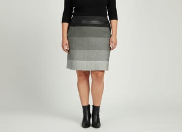 spódnice skórzane plus size: Spódnica damska, rozmiar 4XL — 6
