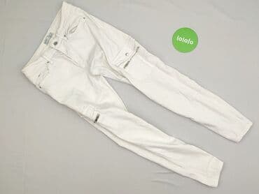 białe cargo bershka: Bershka, Spodnie cargo damskie, rozmiar S — 2