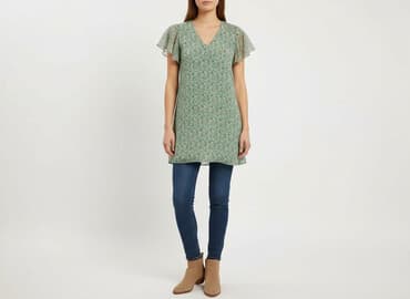 reserved sukienka butelkowa zieleń: Sukienka damska, rozmiar M — 6