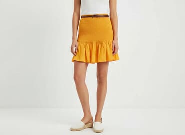 spódniczka musztardowa: H&M, Spódnica damska, rozmiar S — 6